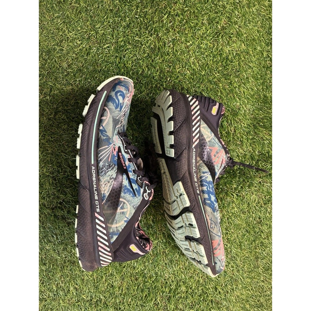 Brooks Adrenaline GTS 22 Women’s 9.5 B Running Shoes Abstract Graffiti Print - Picture 1 of 9